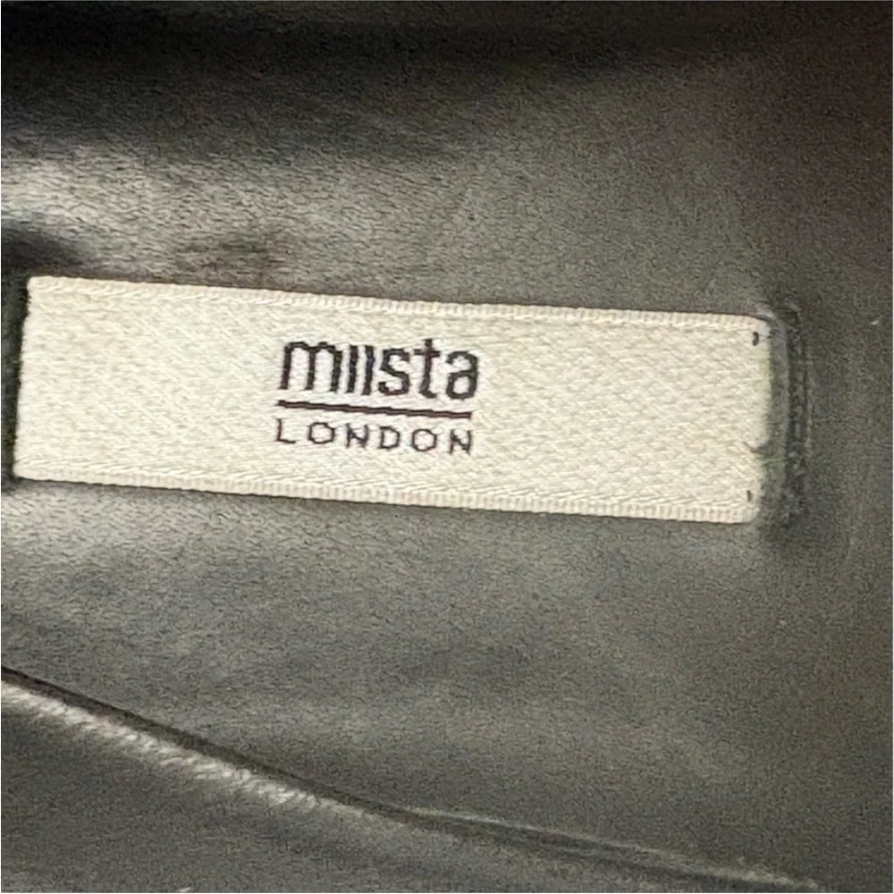 Miista Black Ballet Star-Embroidered Espadrille Flats - Women Size 40
